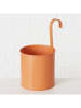 Boltze 2-delige set: overpotten "Riana" rood/oranje - (H)28 x Ø 16 cm