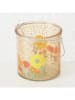 Boltze 2er-Set: Windlichter "Farina" in Gelb/ Orange - (H)12,3 cm