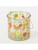 Boltze 2er-Set: Windlichter "Farina" in Gelb/ Orange - (H)12,3 cm