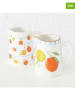 Boltze 2er-Set: Krüge "Fruits" in Gelb/ Orange - 500 ml