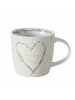 Boltze 2er-Set: Kaffeteassen "Salix" in Beige - 330 ml