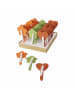 Boltze 3er-Set: Topfstecker "Bilje" in Orange/ Grün/ Rot - (H)15 cm