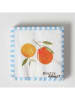 Boltze 2-delige set: servetten "Fruits" geel/oranje/blauw - 2x 20 stuks