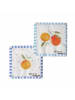 Boltze 2-delige set: servetten "Fruits" geel/oranje/blauw - 2x 20 stuks