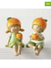 Boltze 2er-Set: Dekofiguren "Fruits" in Grün/ Orange - (H)14,3 cm