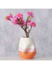 Boltze Vaas "Alva" wit/oranje - (H)14,5 cm