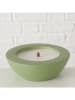 Boltze Kaarspot "Bonko" groen - (H)6,5 x Ø 19 cm