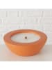 Boltze Kaarspot "Bonko" oranje - (H)6,5 x Ø 19 cm