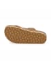billowy Leren teenslippers lichtbruin