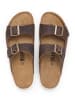 billowy Leren slippers bruin