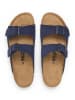 billowy Leren slippers donkerblauw