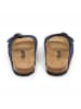 billowy Leren slippers donkerblauw
