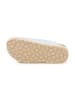 billowy Leren slippers lichtblauw