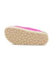 billowy Leder-Pantoletten in Pink