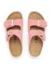 billowy Leren slippers lichtroze