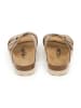 billowy Leren slippers bruin