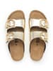 billowy Pantoletten in Gold