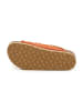billowy Leder-Pantoletten in Orange