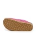 billowy Leder-Pantoletten in Pink
