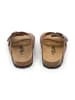 billowy Leren slippers bruin