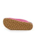 billowy Leder-Pantoletten in Pink