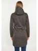 Schmuddelwedda Gebreide fleece mantel grijs