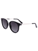 Guess Damen-Sonnenbrille in Schwarz-Gold/ Dunkelblau