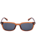 Guess Okulary przeciwsłoneczne unisex w kolorze jasnobrązowo-granatowym