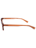 Guess Okulary przeciwsłoneczne unisex w kolorze jasnobrązowo-granatowym
