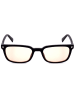 Guess Okulary przeciwsłoneczne unisex w kolorze czarno-żółtym