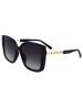 Guess Damen-Sonnenbrille in Schwarz-Gold/ Dunkelblau