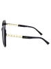 Guess Damen-Sonnenbrille in Schwarz-Gold/ Dunkelblau