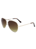 Guess Damen-Sonnenbrille in Gold/ Khaki