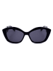 Karl Lagerfeld Damen-Sonnenbrille in Schwarz/ Dunkelblau