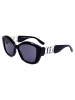 Karl Lagerfeld Damskie okulary przeciwsłoneczne w kolorze czarno-granatowym