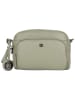 Bellicci Leren schoudertas "Capri" groen - (B)26 x (H)17 x (D)10 cm