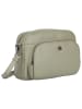 Bellicci Leder-Umhängetasche "Capri" in Grün - (B)26 x (H)17 x (T)10 cm