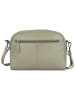 Bellicci Leder-Umhängetasche "Capri" in Grün - (B)26 x (H)17 x (T)10 cm