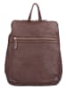 Bellicci Leren rugzak "Cheyenne" bruin - (B)23 x (H)31 x (D)10 cm