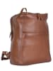 Bellicci Leder-Rucksack "Christie" in Hellbraun - (B)27 x (H)33 x (T)13 cm