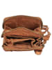 Bellicci Leder-Handytasche "Cybele" in Hellbraun - (B)13 x (H)22 x (T)3 cm