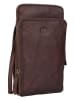 Bellicci Leder-Handytasche "Cybele" in Braun - (B)13 x (H)22 x (T)3 cm