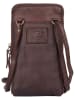 Bellicci Leder-Handytasche "Cybele" in Braun - (B)13 x (H)22 x (T)3 cm
