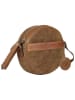 Bellicci Leren schoudertas "Emmy" lichtbruin - (B)19 x (H)19 x (D)5 cm