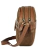 Bellicci Leder-Umhängetasche "Emmy" in Hellbraun - (B)19 x (H)19 x (T)5 cm