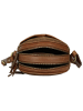 Bellicci Leder-Umhängetasche "Emmy" in Hellbraun - (B)19 x (H)19 x (T)5 cm