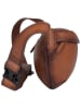 Bellicci Leren borstbuidel "Kenia" lichtbruin - (B)32 x (H)15 x (D)5 cm