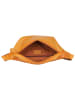 Bellicci Leren borstbuidel "Kenia" geel - (B)32 x (H)15 x (D)5 cm