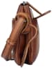 Bellicci Leren schoudertas "Kore" lichtbruin - (B)21 x (H)14 x (D)2,5 cm