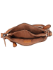 Bellicci Leren schoudertas "Kore" lichtbruin - (B)21 x (H)14 x (D)2,5 cm